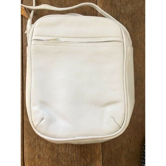 Vintage  Fellini white leather shoulder bag NEW - Picture 6 of 8